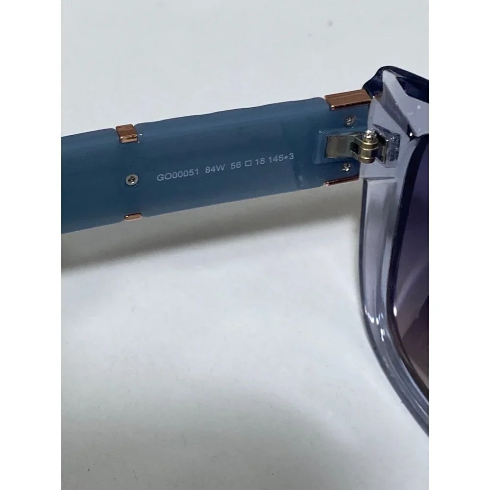NEW Guess Transparent Blue Gradient Cat Eye Sunglasses